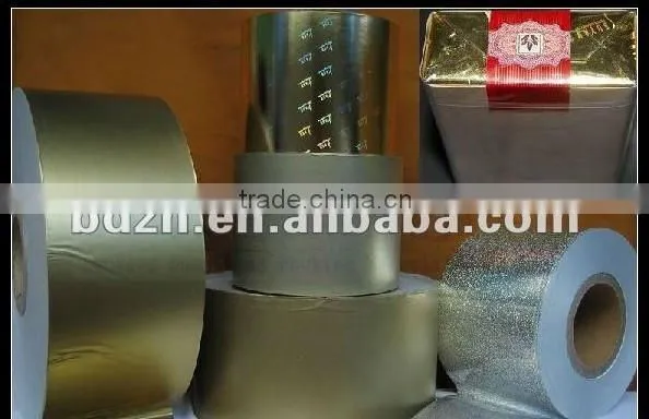 Best price golden color laminated aluminum paper for cigarette
