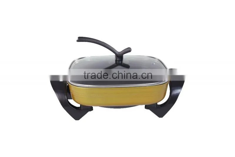 High end Multifunctional Non stick coating Home electric skillet