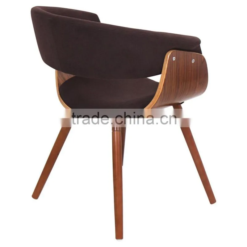 vintage mid century accent upholstered bentwood armchair chair