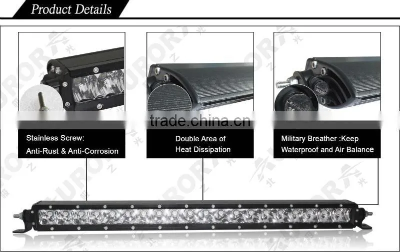 Aurora Hot Sell 40'' 200W single row truck led light bar