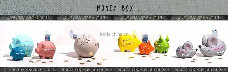 Ceramic cute mother and baby cat animal home decoration