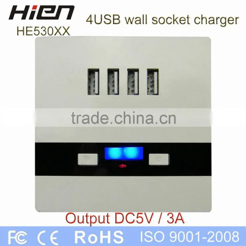 86 type mounting box for HE-522 series and HE-530 series USB wall socket using