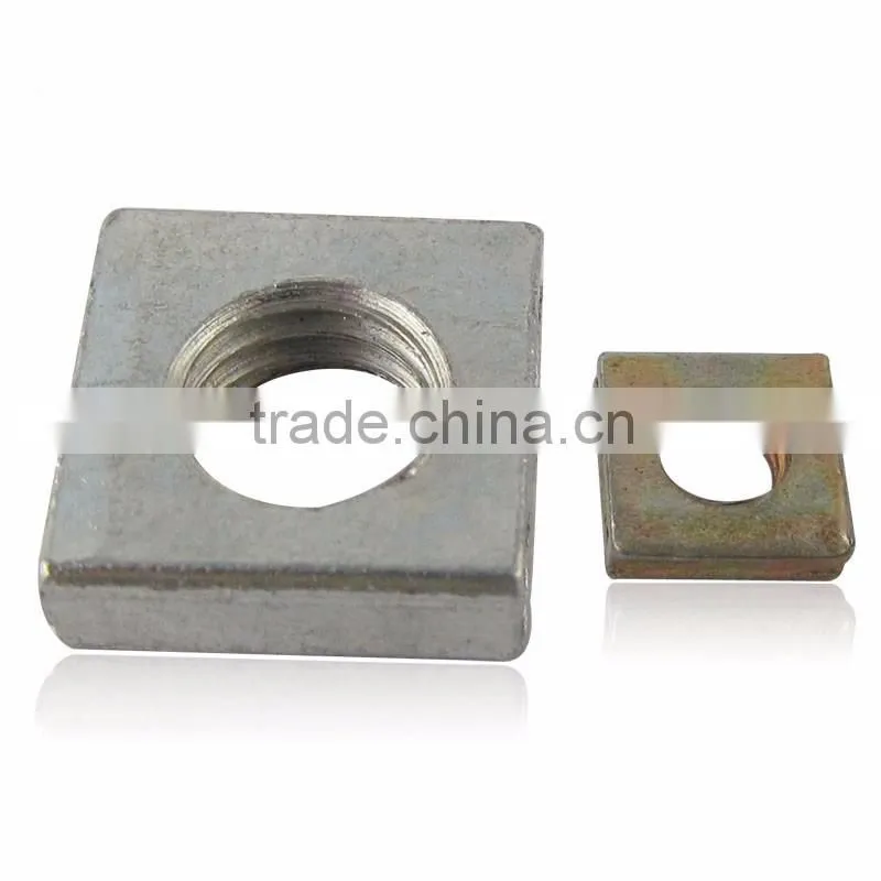 Promotional price color zinc plated square nut with caliper