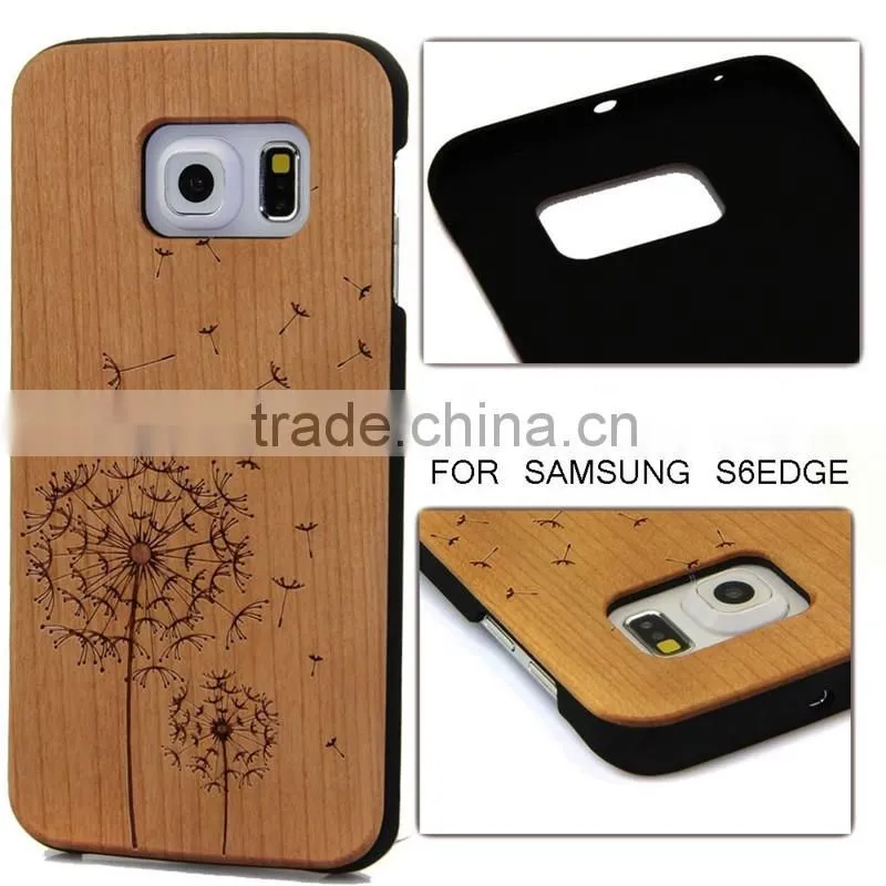Manufacturer Price For Samsung Galaxy S6 Case PC Wood for Samsung S6 Case for Galaxy S6 Edge