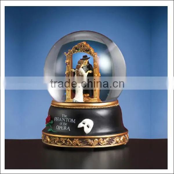 New Product Mirror Scene Phantom Of the Opera Mask Snow Globe