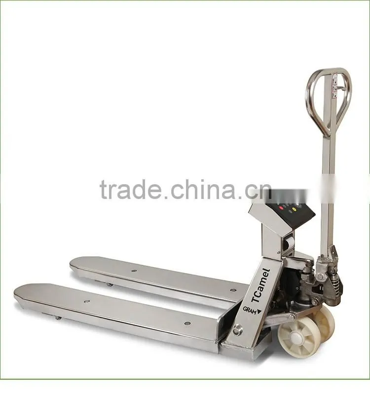 2T Good Performance Stainless Steel Hand Pallet Truck Scales