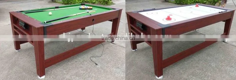 Household 5' Factory promotion Classic stylish 2 in 1 game table with Cheaper price. Air hockey table, Pool table