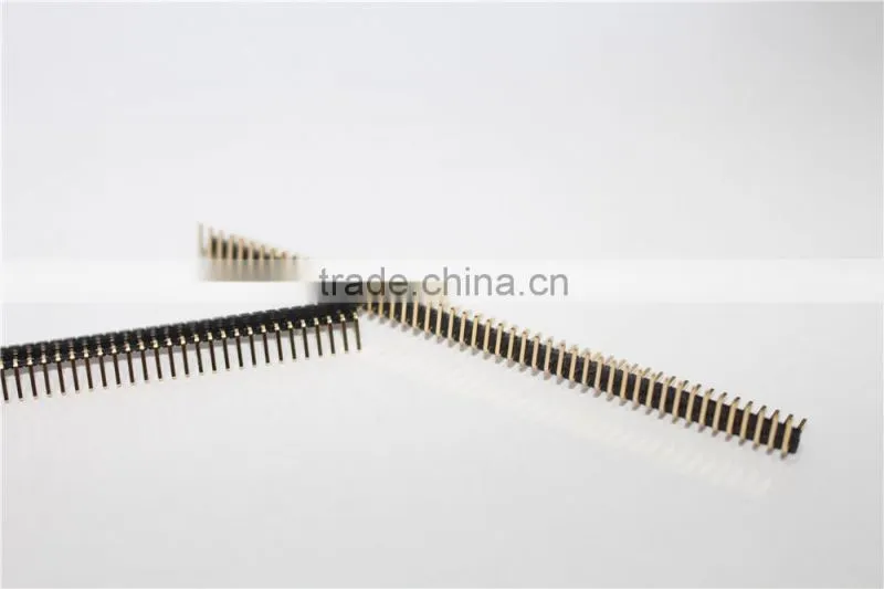 1.27mm single row right angle pin male header connector