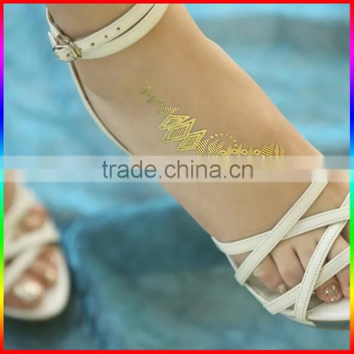 custom metallic temporary flash tattoos, fluorescent tattoos
