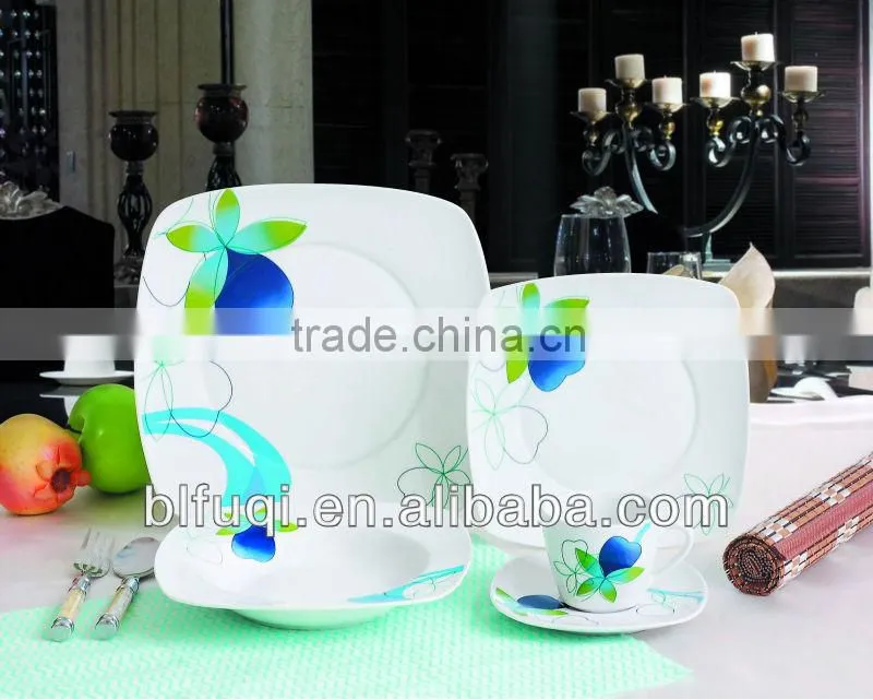 20/30pcs golden line dinner sets ceramic tableware