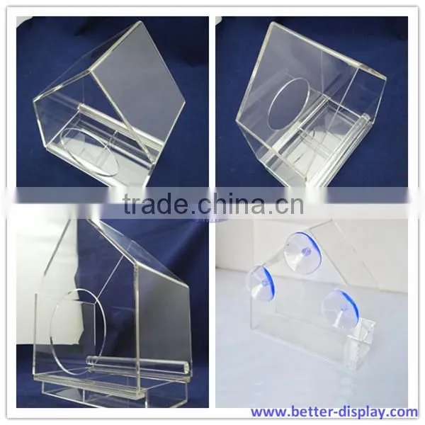 custom acrylic Circle Bird Feeders for small bird