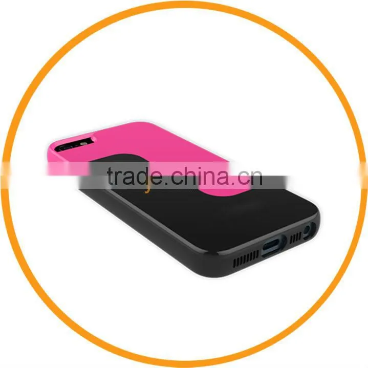 New Fashion Vivid Choice Colorful Hard Cell Phone Case for iPhone 5 5G Black+Red from Dailyetech