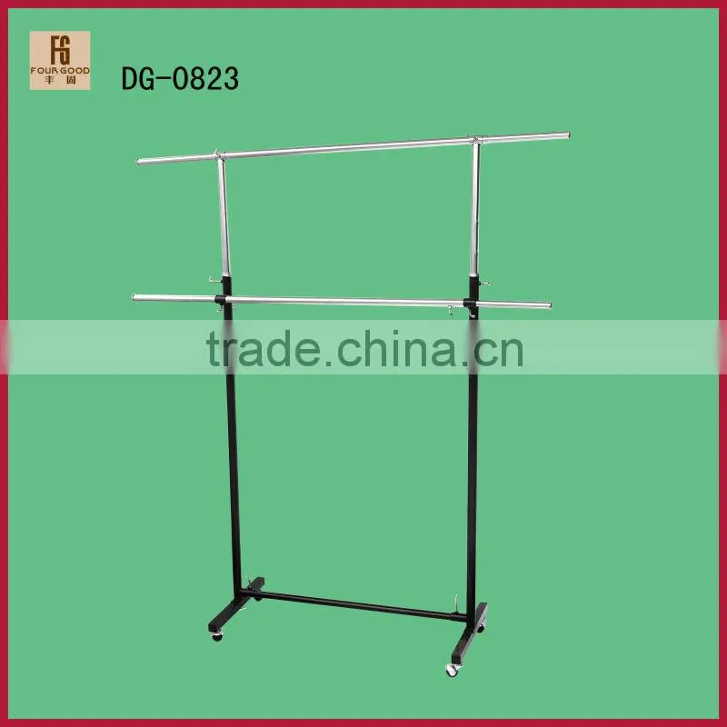 display garment hanging rails