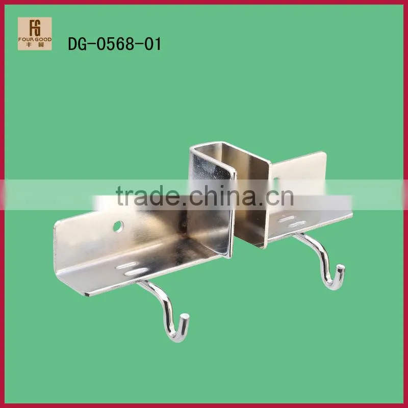 double hook metal pipe clamp