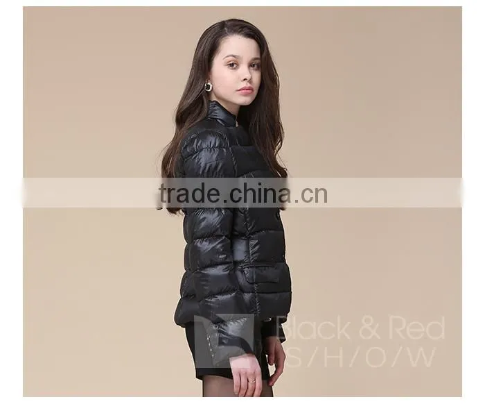 Women outdoor brand super warm lightweight foldable winter down jacket