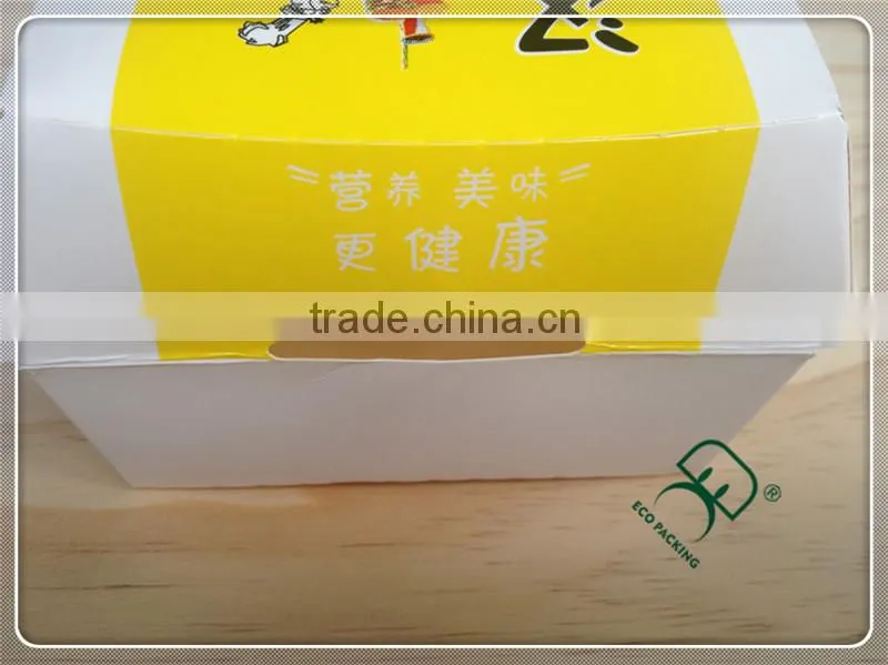 custom take away paper hamburger boxes