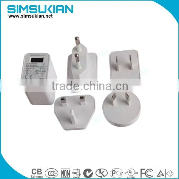 5.5mm x 2.1mm plug,1.2A(1200mA) UL Listed Power Supply