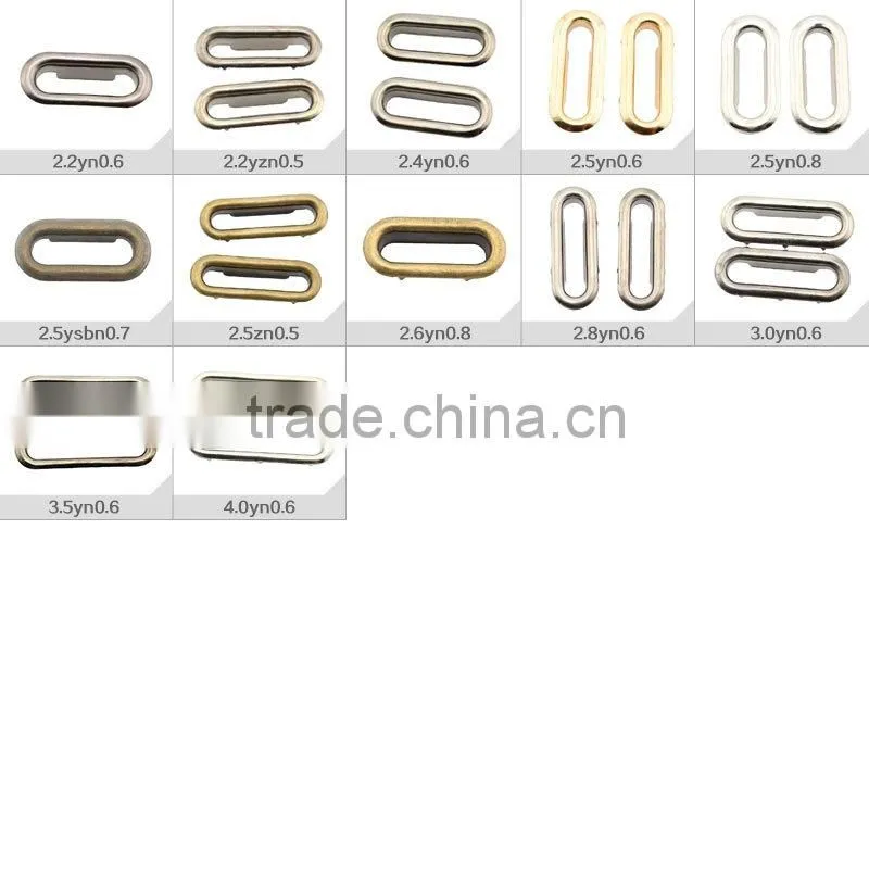 Brass Metal Silver Brass Velcro Eyelet