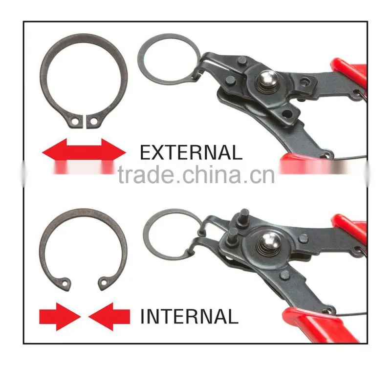 internal external circlip circlip pliers 8-in-1 Universal Snap Ring Pliers Set