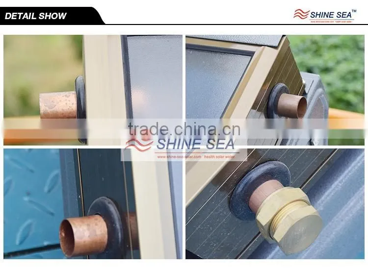 High efficiency absorber pressurized flat panel solar water heater