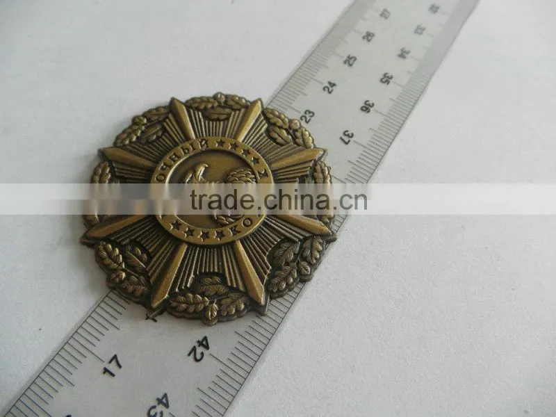 2016 High quality die casting cheap custom coins with hollow out logo