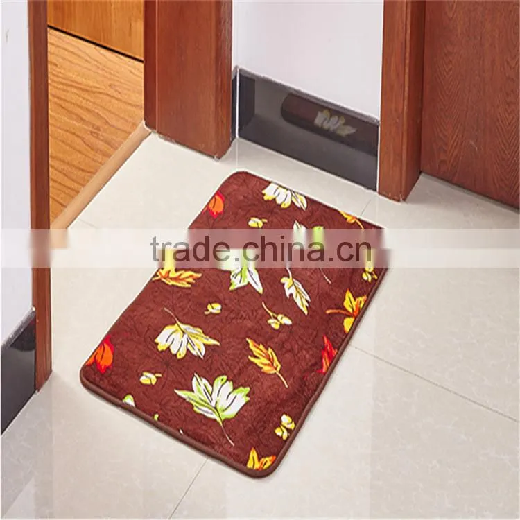 polyester antislip plain cheap fancy door mat