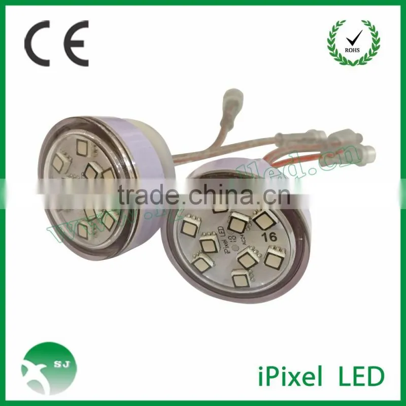 no need controller automatically rgb led pixel with 45mm 9led funfair rides lighting