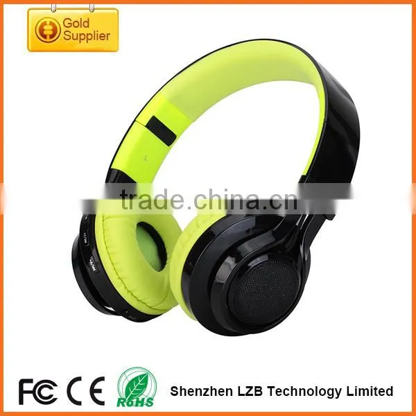 2015 OEM Brand Multi-functions LED Light Stereo Bluetooth Industrial Noise Cancelling Headphones