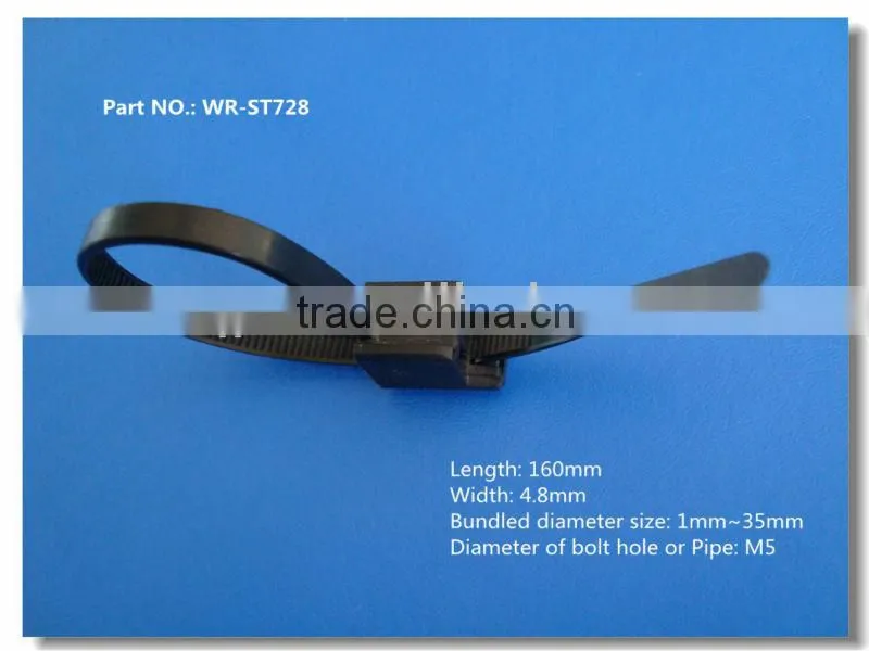 cable tie nylon releasable cable tie PA66 self-locking nylon cable tie