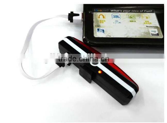 USB Rechargeable Led Bike Bicycle Laser Beam Rear Tail Light Strobe Light lamp On Bike