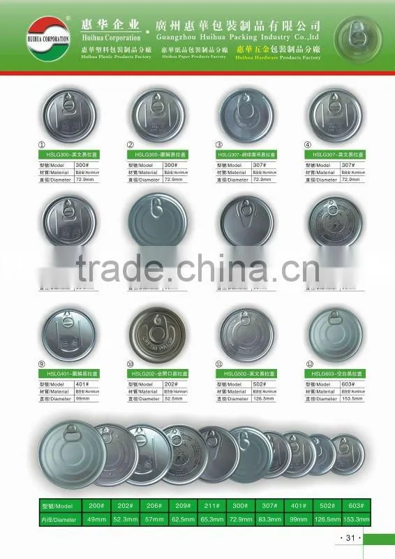 Aluminum easy open lids