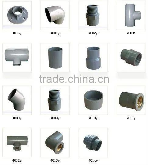 PVC 45 degree equal pipe fitting tee