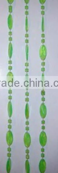 Plastic bead curtain