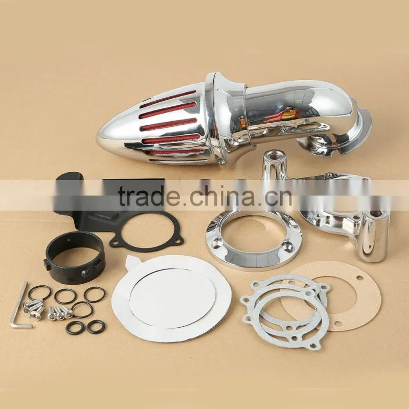 Aluminum Air Cleaner Kits Intake Filter For Harley Touring Glide FLTR FLHT 08-12