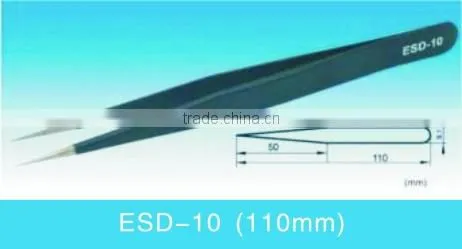 High Quality Stainless Steel Antistatic Tweezers ESD