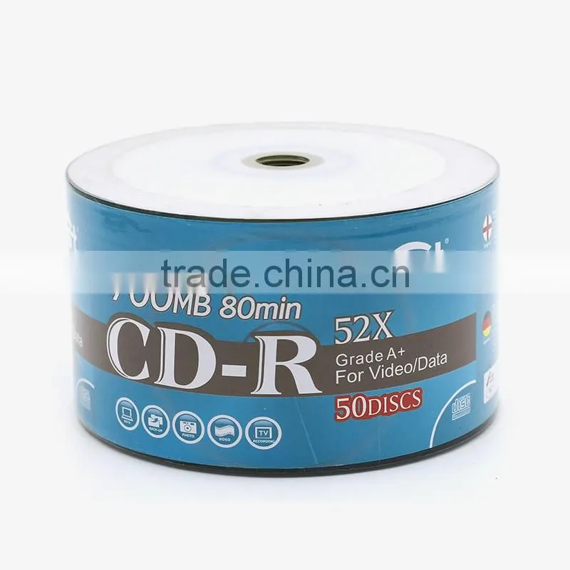 700MB Disk Capacity Single Layer Recordable CD-R Media Style blank cd 52x