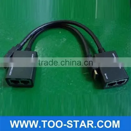 HDMI over cat5 cat5e cat6 extender adapter converter