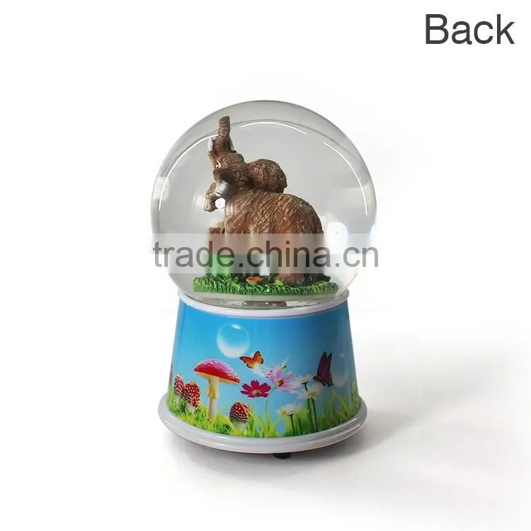 Resin musical custom made snow globe