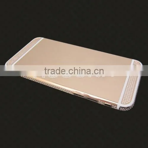 For iPhone 6/6plus 24K Gold / Rose Gold Housing diamond For Iphone6 4.7 inch/for iphone 6 rose gold housing