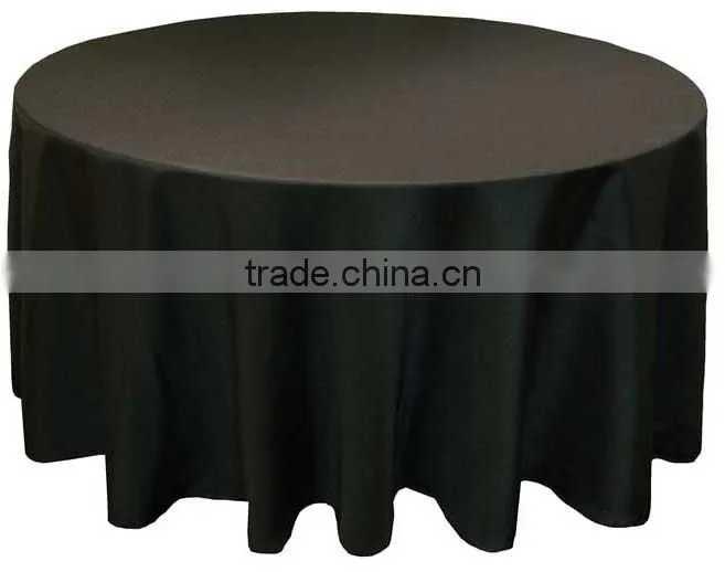 hotsale black jacquard table cover for hotel restaurant weddings