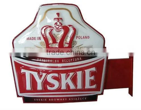 Thermoformed plastic advertising sign