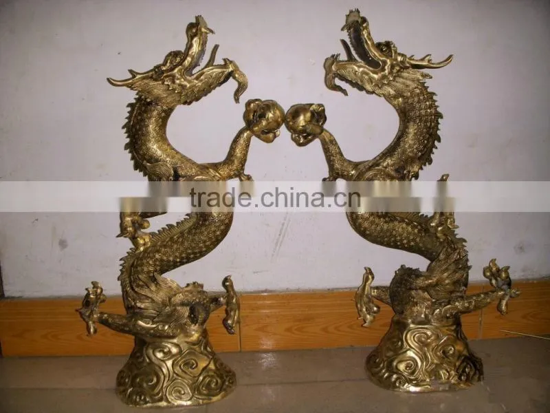 Chinese classical bronze dragon sculpture