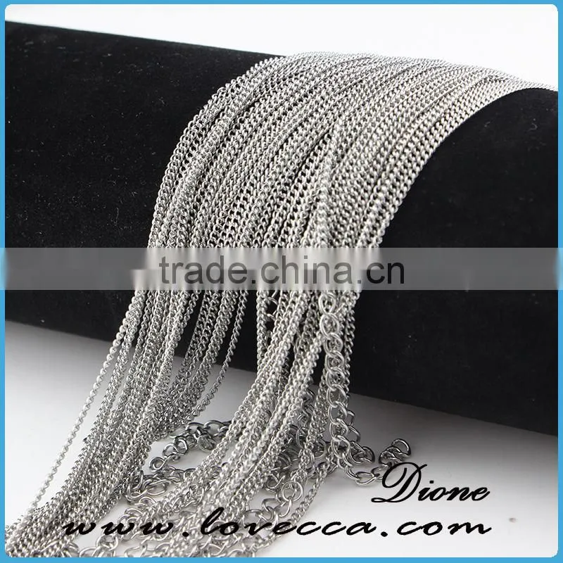 Wholesale 316L stainless steel chains for jewelry,silver chain for bracelets,good quality chain for necklace