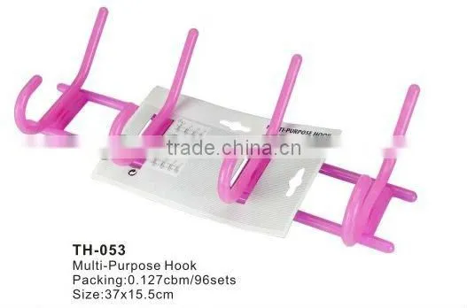 4pcs Multi-function hanging hook,plastic clothes hanger