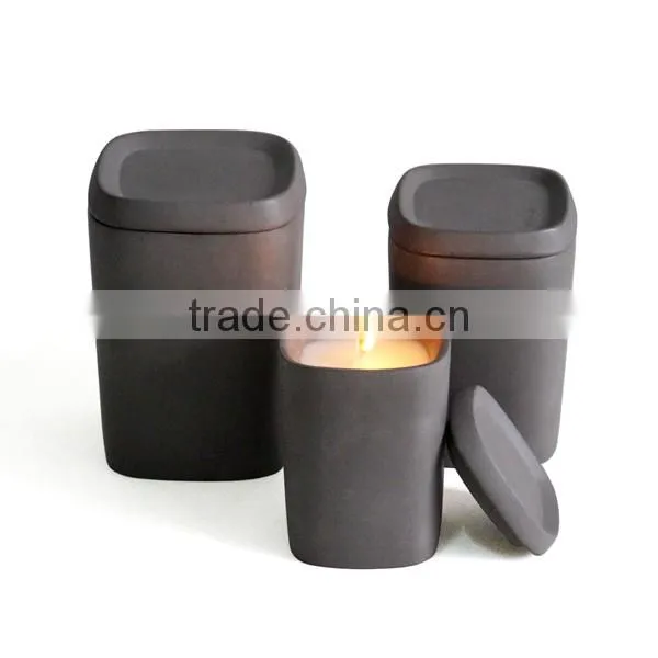concrete jar cotton wick Scented Soy Wax Container Candles jar