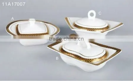 14PCS ceramic flower surface dinnerware tableware set
