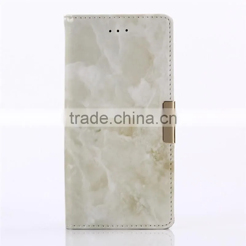 Noble design high quality marble PU card bumper/pocket cell phone case for Sony