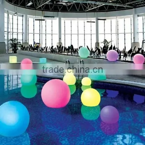 LED rechargeable nightclub decoration solar floating swimming poll ball light