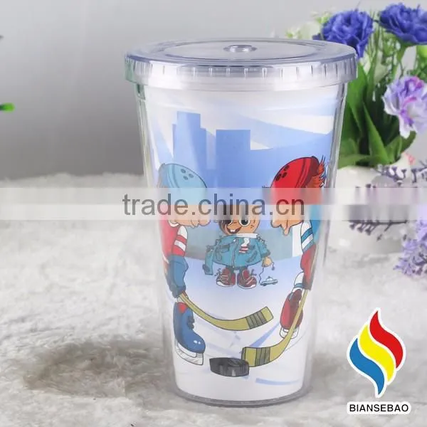 Wholesale double wall acrylic tumblers with inserts