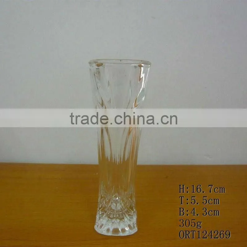 Manufacturer clear flower vase cylinder glass vase